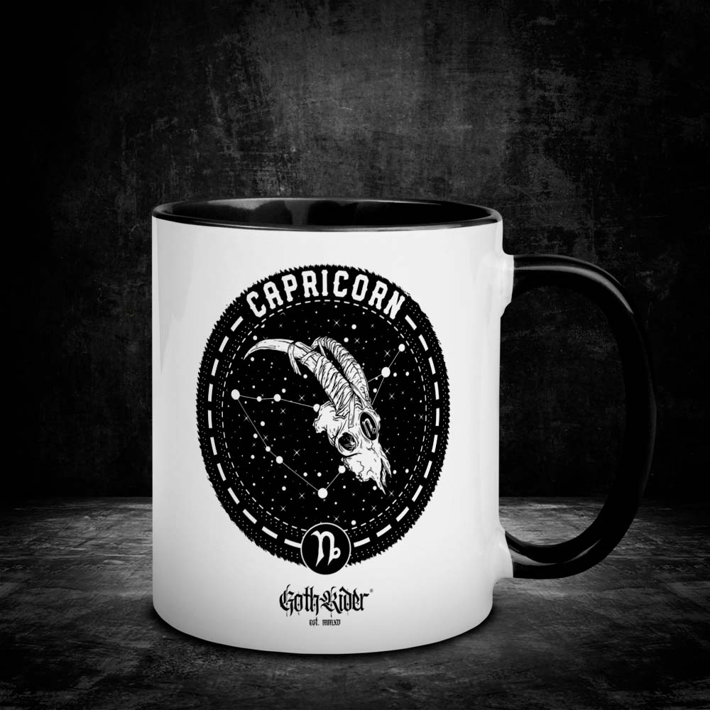 GothRider Capricorn Zodiac Mug - GothRider Brand