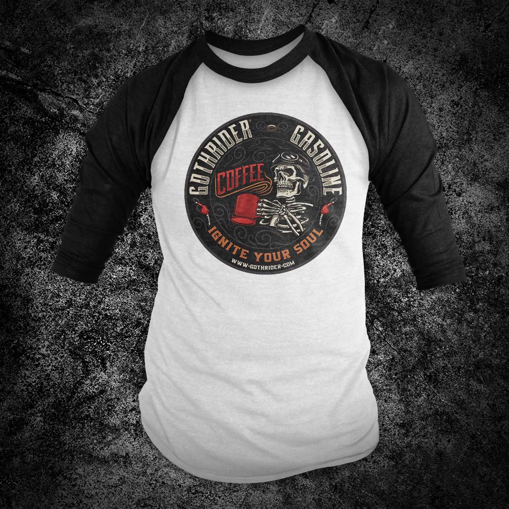 GothRider Gasoline Baseball Shirt - GothRider Brand