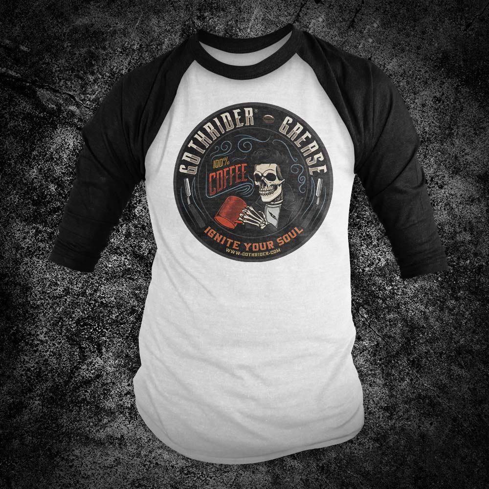 GothRider Grease Baseball Shirt - GothRider Brand