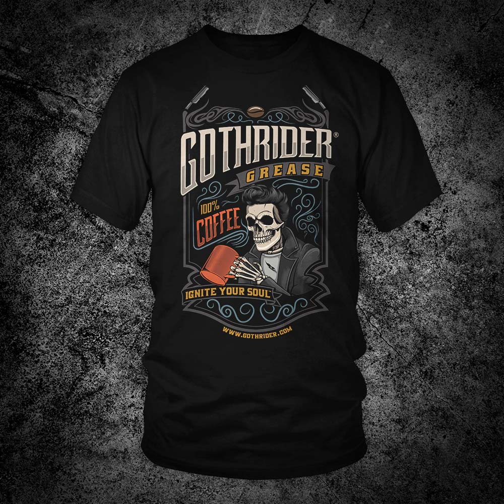 GothRider Grease Unisex T-Shirt - GothRider Brand