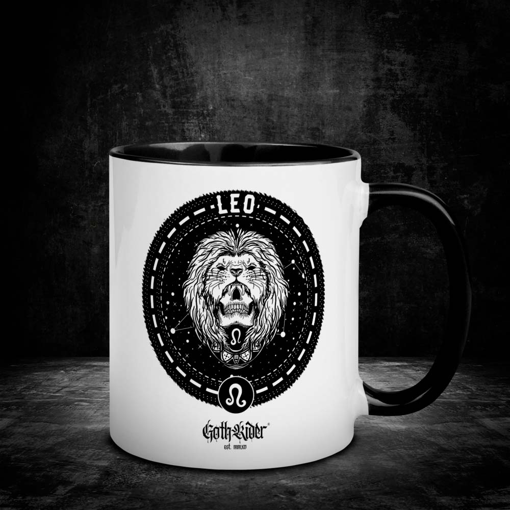 GothRider Leo Zodiac Mug - GothRider Brand