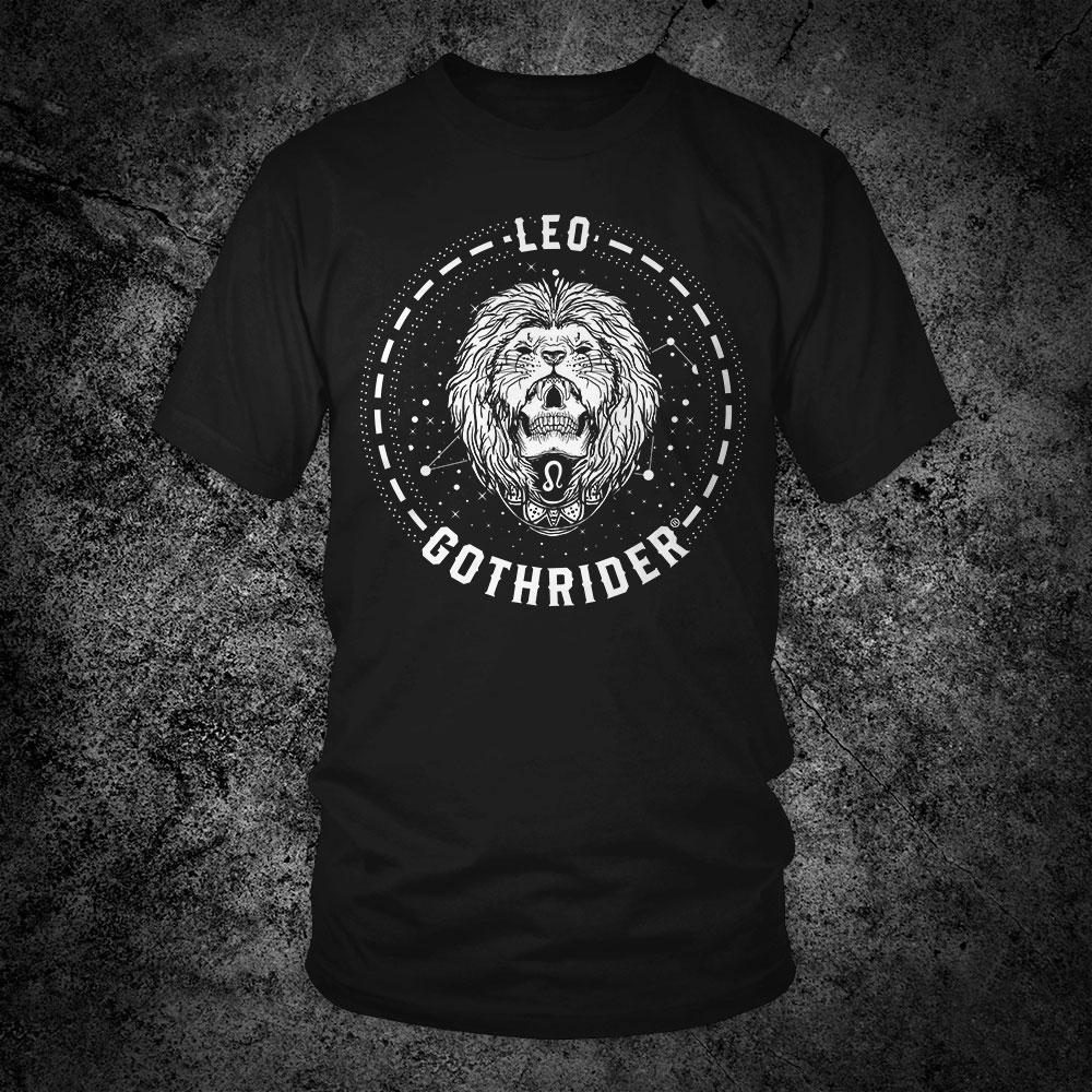 GothRider Leo Zodiac Unisex T-Shirt - GothRider Brand
