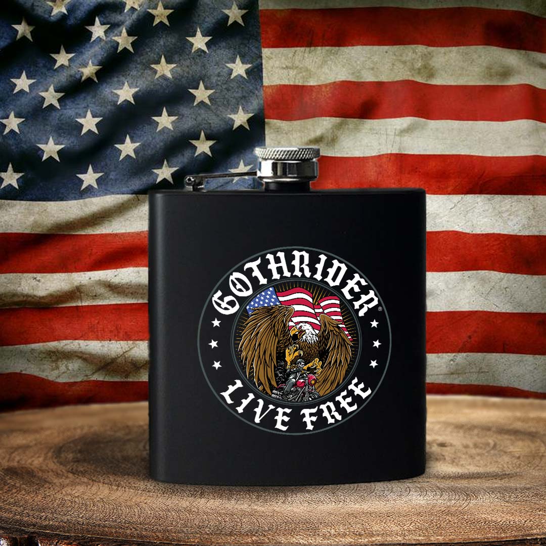 GothRider Liberty Flask - GothRider Brand