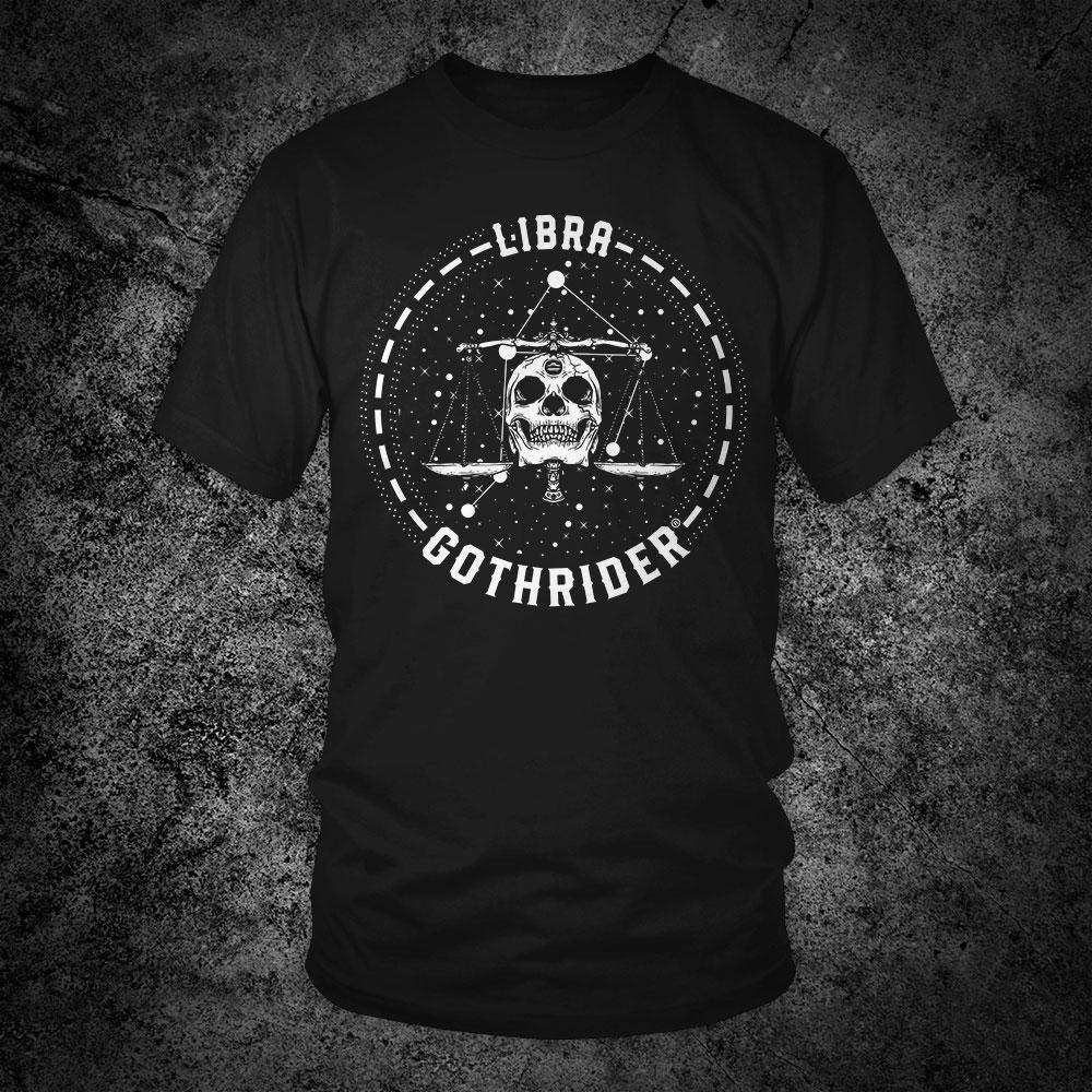 GothRider Libra Zodiac Unisex T-Shirt - GothRider Brand