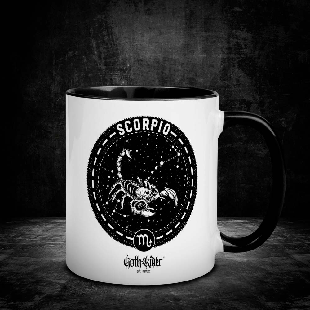 GothRider Scorpio Zodiac Mug - GothRider Brand