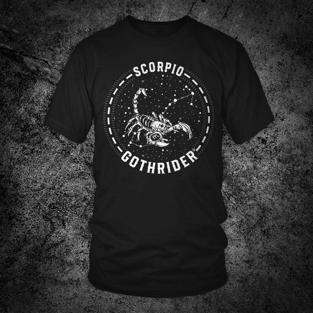 GothRider Scorpio Zodiac Unisex T-Shirt - GothRider Brand