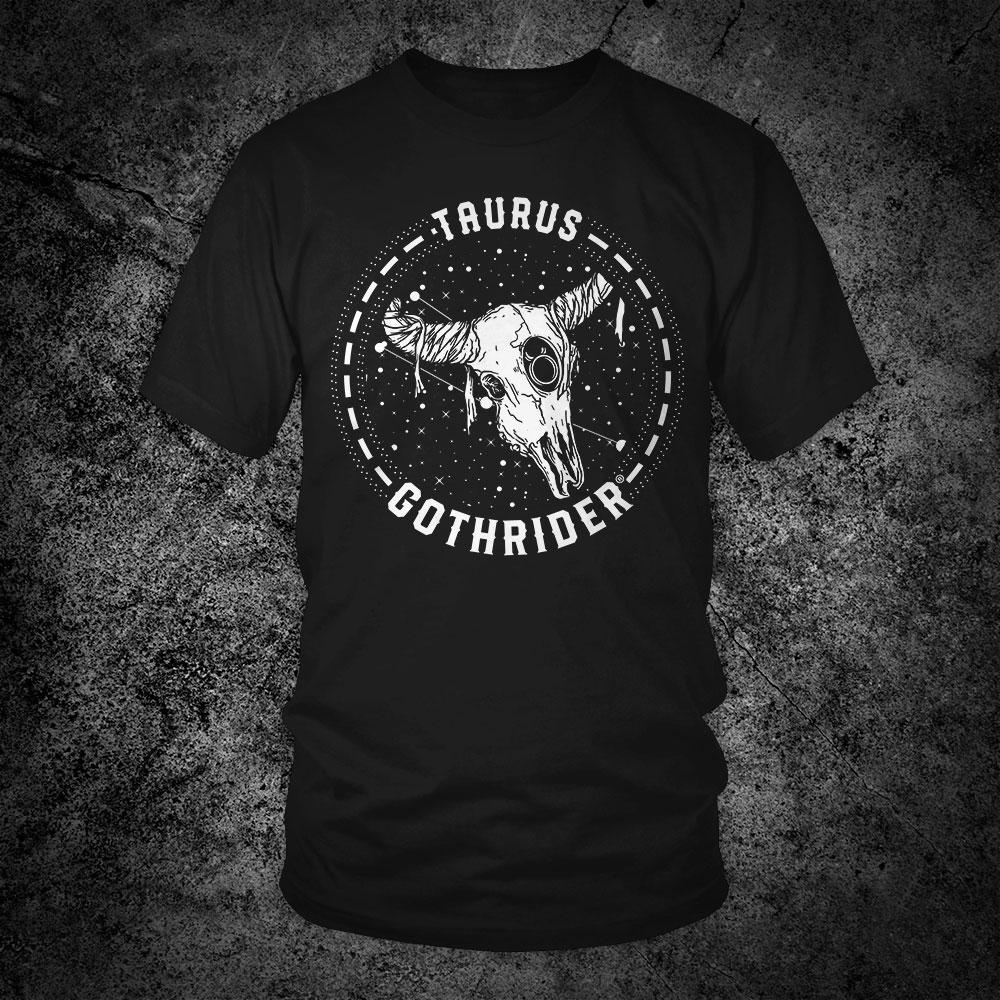 GothRider Taurus Zodiac Unisex T-Shirt - GothRider Brand