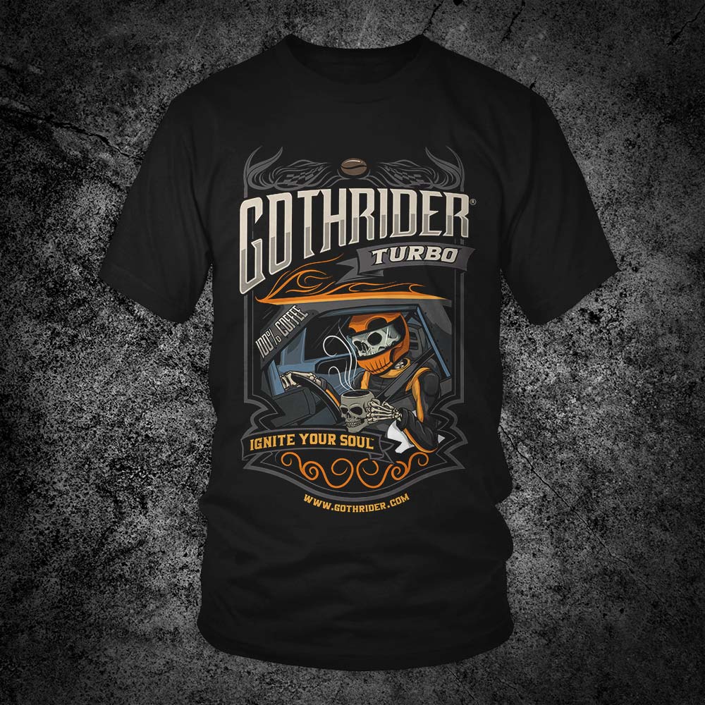 GothRider Turbo Unisex T-Shirt - GothRider Brand