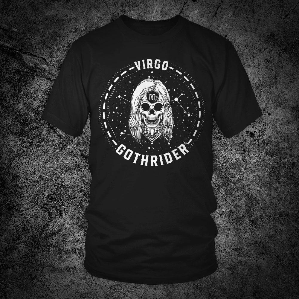 GothRider Virgo Zodiac Unisex T-Shirt - GothRider Brand