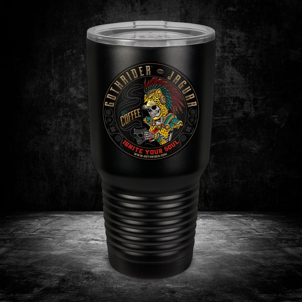 Jaguar Coffee UV 30 oz Tumbler - GothRider Brand