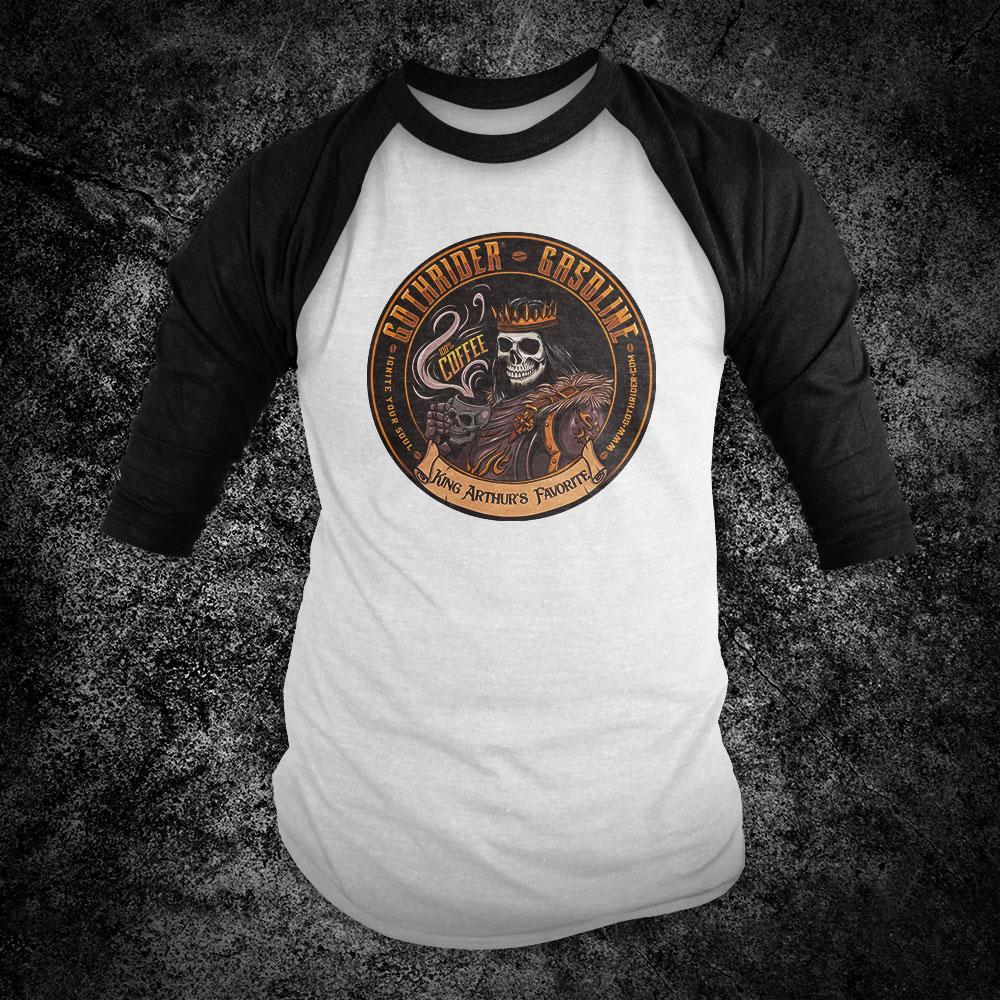 King Arthur Baseball Shirt - GothRider Brand