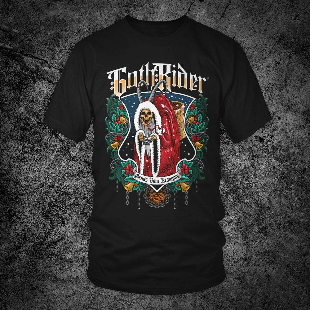 Krampus Christmas Edition Unisex T-Shirt - GothRider Brand