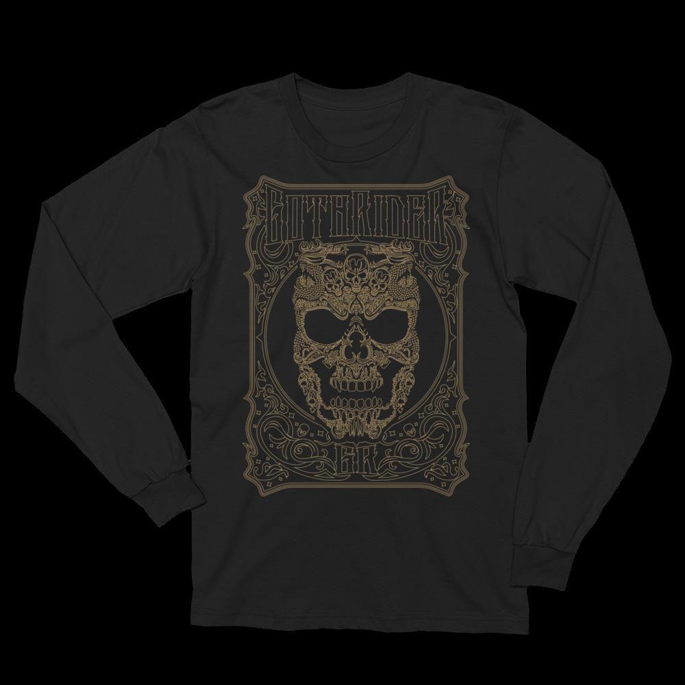 Ryu Death Skull Long Sleeve Shirt - GothRider Brand