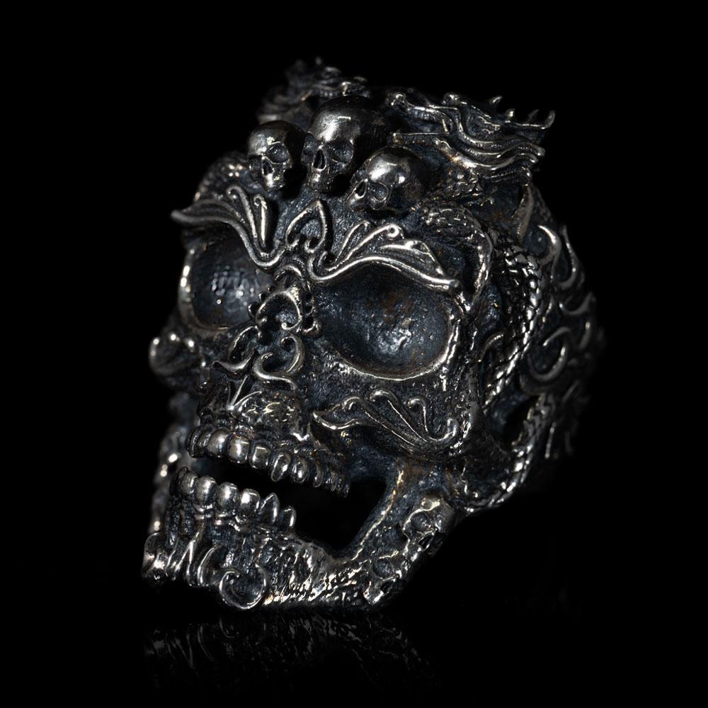 Ryu Skull Ring - GothRider Brand