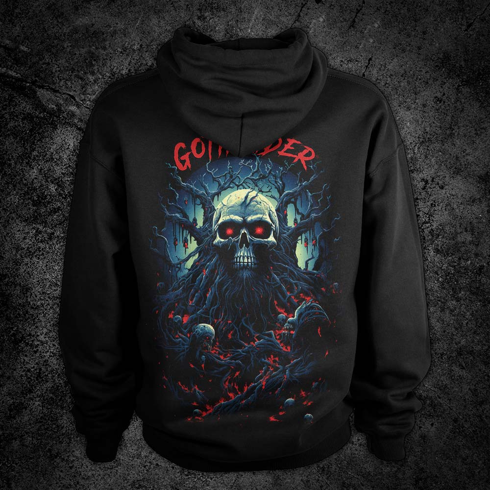 Skull Elysium Hoodie - GothRider Brand