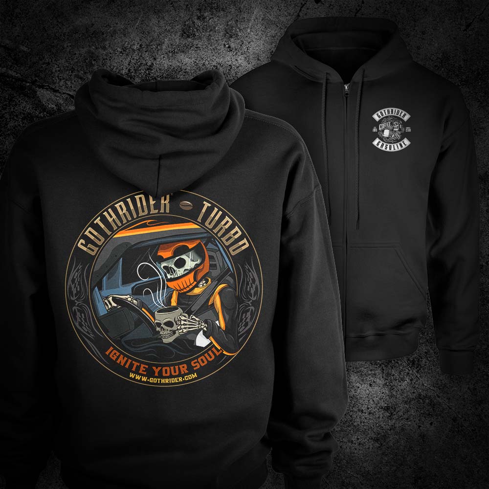 Turbo Coffee Hoodie - GothRider Brand